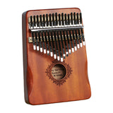 Maxbell Portable Mbira Compact Small Musical Instruments Thumb Piano for Music Lover Dark brown