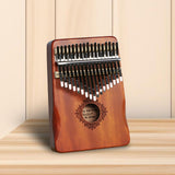 Maxbell Portable Mbira Compact Small Musical Instruments Thumb Piano for Music Lover Dark brown