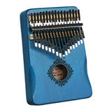 Maxbell Portable Mbira Compact Small Musical Instruments Thumb Piano for Music Lover Blue