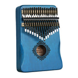 Maxbell Portable Mbira Compact Small Musical Instruments Thumb Piano for Music Lover Blue
