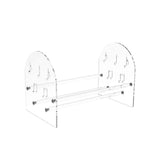 Maxbell Black Vinyl Record Stand Multiuse Sturdy Easy to Assembly Vinyl Storage Rack