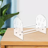 Maxbell Black Vinyl Record Stand Multiuse Sturdy Easy to Assembly Vinyl Storage Rack