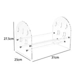 Maxbell Black Vinyl Record Stand Multiuse Sturdy Easy to Assembly Vinyl Storage Rack