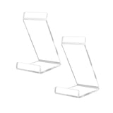 Maxbell Acrylic Vinyl Record Holder Clear Display Rack for Documents Magazines Books 2pcs