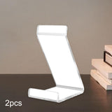 Maxbell Acrylic Vinyl Record Holder Clear Display Rack for Documents Magazines Books 2pcs