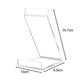 Maxbell Acrylic Vinyl Record Holder Clear Display Rack for Documents Magazines Books 2pcs