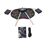 Maxbell Electronic Drum Set Compact Practice Drum Pad Machine for Kids Birthday Gift