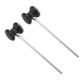 Maxbell 2x Drum Pedal Beater Metal Shaft Stainless Steel Handle Kick Drum Foot Pedal