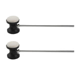 Maxbell 2x Drum Pedal Beater Metal Shaft Stainless Steel Handle Kick Drum Foot Pedal