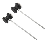 Maxbell 2x Drum Pedal Beater Metal Shaft Stainless Steel Handle Kick Drum Foot Pedal