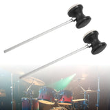 Maxbell 2x Drum Pedal Beater Metal Shaft Stainless Steel Handle Kick Drum Foot Pedal