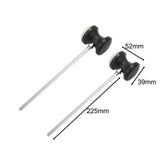 Maxbell 2x Drum Pedal Beater Metal Shaft Stainless Steel Handle Kick Drum Foot Pedal