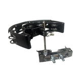 Maxbell Double Row Tambourine Metal Mountable Tambourine for Singers Composers Gifts