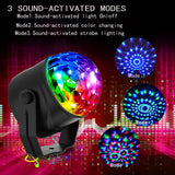 Maxbell Sound Activated Party Light Compact Size DJ Lighting for Room Hotels Parties