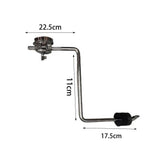Maxbell Cowbell Z Arm Rod Holder Metal for Drum Percussion Instrument Musical Instrument