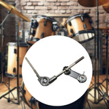 Maxbell Cowbell Holder Rod Metal Easy to Install Music Instrument Accessory for Drum