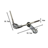 Maxbell Cowbell Holder Rod Metal Easy to Install Music Instrument Accessory for Drum