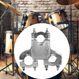 Maxbell Drum Set Clamp Connector Sturdy Metal Hardware Clamp Drum Set Mounting Clamp