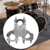Maxbell Drum Set Clamp Connector Sturdy Metal Hardware Clamp Drum Set Mounting Clamp