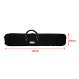 Maxbell Erhu Storage Bag Thickened Easy Carry Erhu Carrying Case Concert Show Travel black