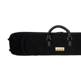 Maxbell Erhu Storage Bag Thickened Easy Carry Erhu Carrying Case Concert Show Travel black
