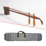 Maxbell Erhu Storage Bag Thickened Easy Carry Erhu Carrying Case Concert Show Travel grey