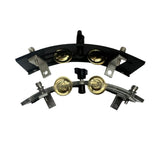 Maxbell Tambourine with Mount Drummer Gifts Sturdy Percussion Instrument Accessories black
