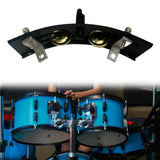 Maxbell Tambourine with Mount Drummer Gifts Sturdy Percussion Instrument Accessories black