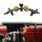 Maxbell Maxbell Tambourine with Mount Drummer Gifts Sturdy Percussion Instrument Accessories clear