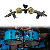 Maxbell Maxbell Tambourine with Mount Drummer Gifts Sturdy Percussion Instrument Accessories clear
