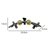 Maxbell Maxbell Tambourine with Mount Drummer Gifts Sturdy Percussion Instrument Accessories clear