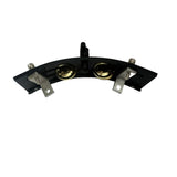 Maxbell Maxbell Tambourine with Mount Drummer Gifts Sturdy Percussion Instrument Accessories clear