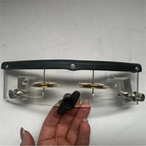 Maxbell Maxbell Tambourine with Mount Drummer Gifts Sturdy Percussion Instrument Accessories clear