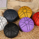 Maxbell 6 Notes Steel Drum Handmade Steel Steel Drum for Travel Concert Meditation Purple