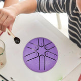 Maxbell 6 Notes Steel Drum Handmade Steel Steel Drum for Travel Concert Meditation Purple