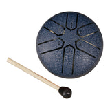 Maxbell 6 Notes Steel Drum Handmade Steel Steel Drum for Travel Concert Meditation Blue