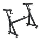 Maxbell Z Shaped Keyboard Stand Iron with Wheels Musical Keyboard Stand for Beginner