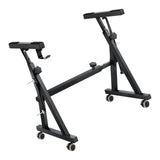 Maxbell Z Shaped Keyboard Stand Iron with Wheels Musical Keyboard Stand for Beginner