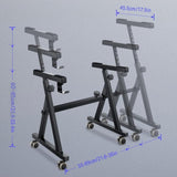 Maxbell Z Shaped Keyboard Stand Iron with Wheels Musical Keyboard Stand for Beginner