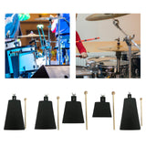 Maxbell Metal Cowbell with Stick Music Cowbell for Drum Set Celebration Sport Events 8inch