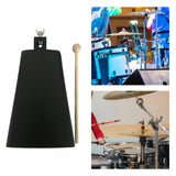 Maxbell Metal Cowbell with Stick Music Cowbell for Drum Set Celebration Sport Events 8inch
