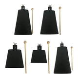 Maxbell Metal Cowbell with Stick Music Cowbell for Drum Set Celebration Sport Events 8inch