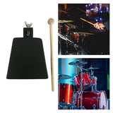 Maxbell Metal Cowbell with Stick Music Cowbell for Drum Set Celebration Sport Events 5inch