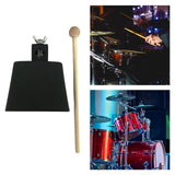 Maxbell Metal Cowbell with Stick Music Cowbell for Drum Set Celebration Sport Events 4inch