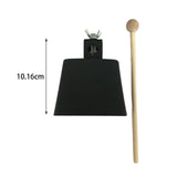 Maxbell Metal Cowbell with Stick Music Cowbell for Drum Set Celebration Sport Events 4inch