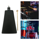 Maxbell Metal Cowbell with Stick Music Cowbell for Drum Set Celebration Sport Events 9inch