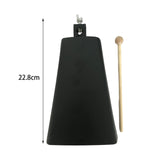 Maxbell Metal Cowbell with Stick Music Cowbell for Drum Set Celebration Sport Events 9inch