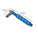 Maxbell Alloy Drum Key Metal Easy to Use Drum Wrench Rack Drum Component L Shaped Key blue