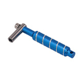 Maxbell Alloy Drum Key Metal Easy to Use Drum Wrench Rack Drum Component L Shaped Key blue