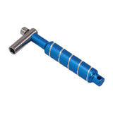Maxbell Alloy Drum Key Metal Easy to Use Drum Wrench Rack Drum Component L Shaped Key blue